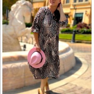 Zadie B’s bubble dress. Cheetah print